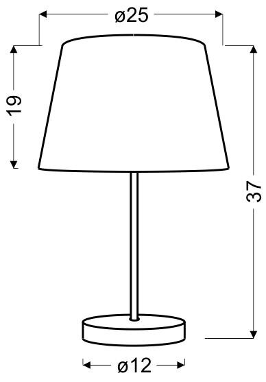 Lampa stołowa Pablo 1x60W E27 żółty