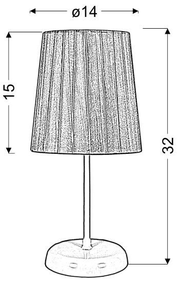 Lampa stołowa Rifasa 1x40W E14 fioletowy