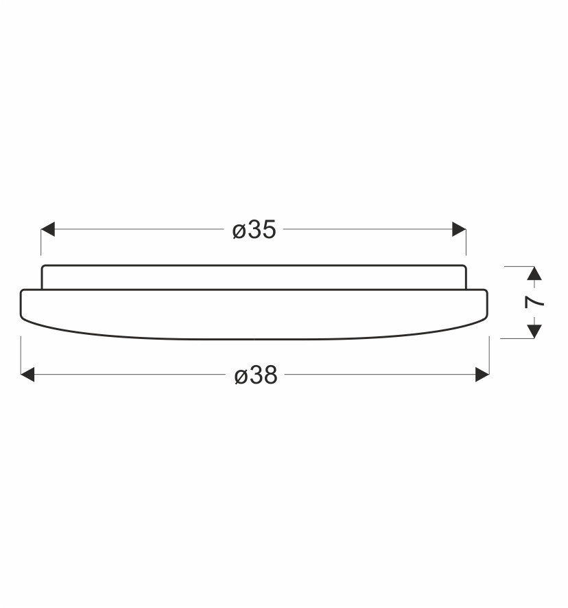 Plafon VICTUS plafon 38cm 24W LED 4000K klosz biały