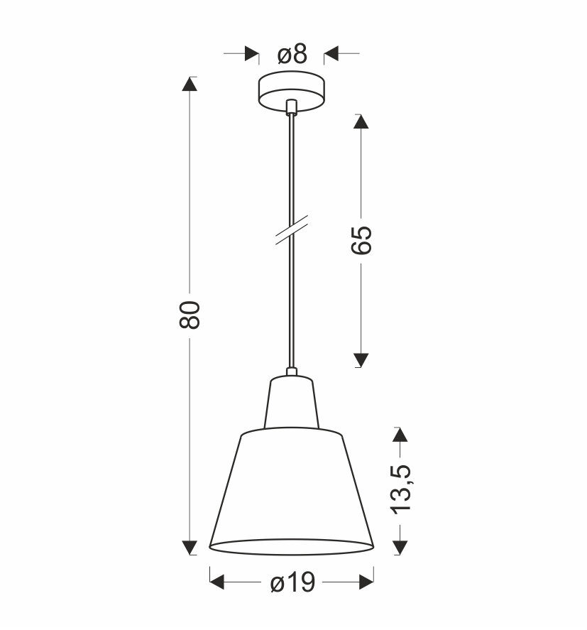 Lampa Wisząca Faro zielony