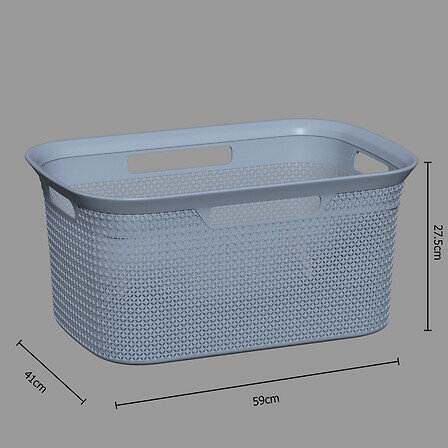 Kosz na pranie Scandi 45 l szary