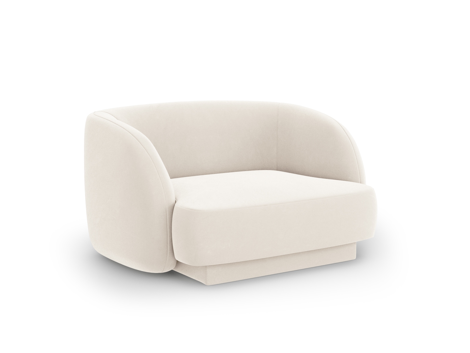 Fotel Miley Light Beige Velvet