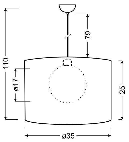 Lampa wisząca Chicago 37 1x60W E27 złoty