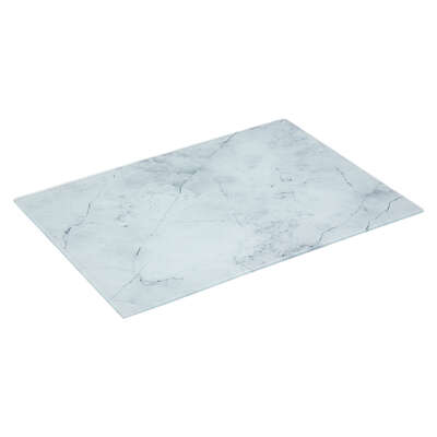 Deska do krojenia szklana white marble