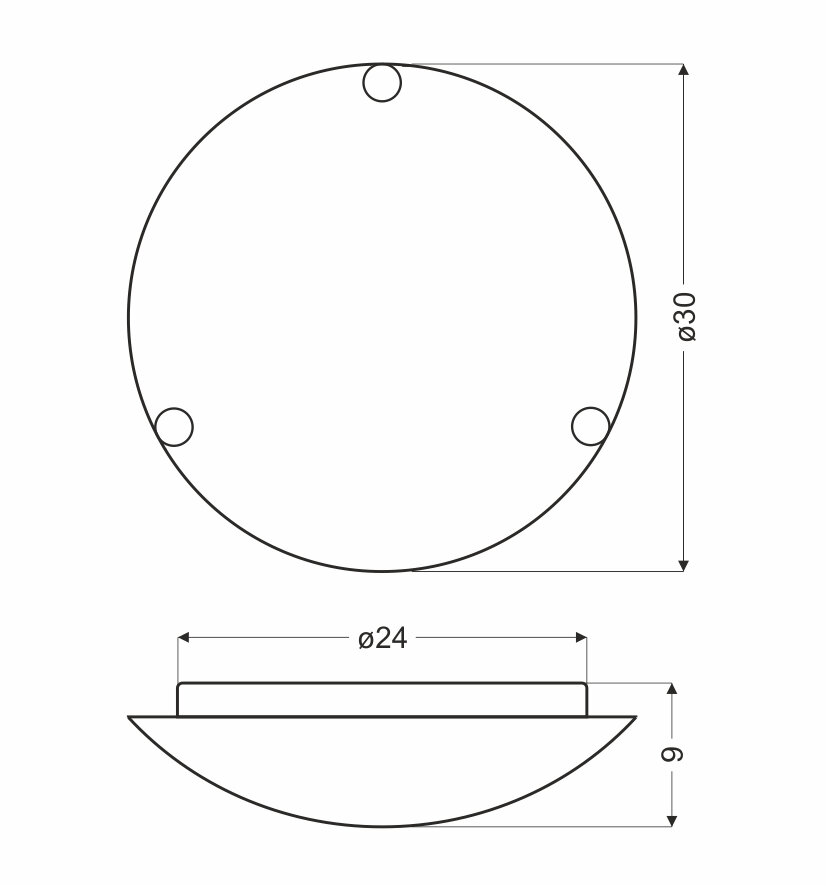 Plafon Macari 30 chromowy 1x60W E27 klosz biały z wzorem