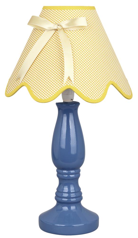 Lampa stołowa Lola 1x40W E14 niebiesko żółta