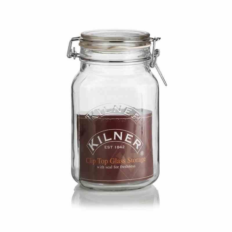 Słoik 1,5 l, Square Clip Top Jar KILNER