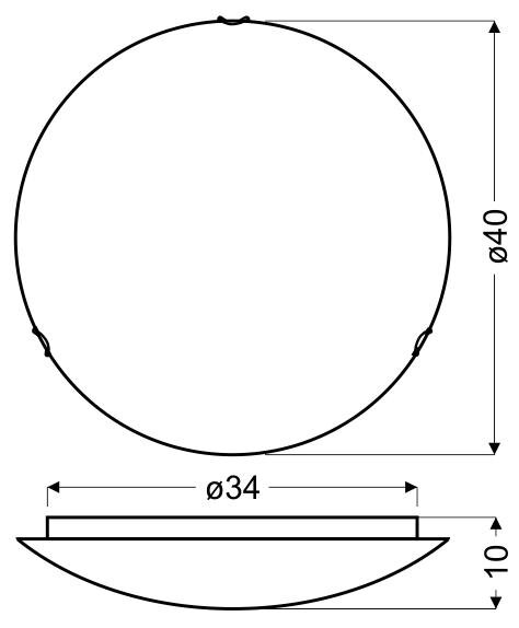 Plafon Edgar 40 2x60W E27