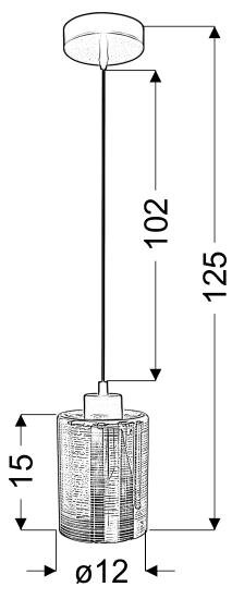 Lampa wisząca Marcepan # # 12 1x60W E27 chrom