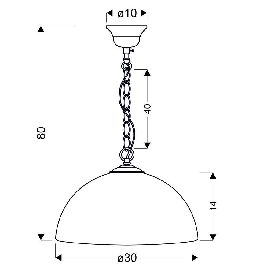 Lampa wisząca Sugar 1x60W E27 chromowy/srebrny