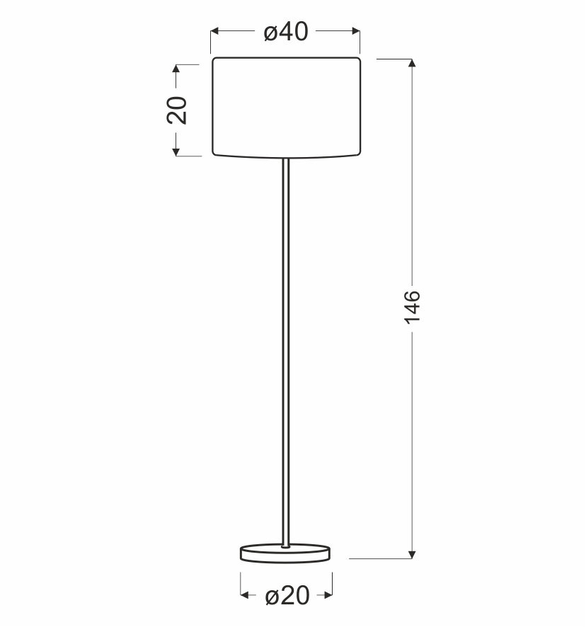 Lampa podłogowa Timber lampa podłogowa 1x60W E27 sosna+abażur o tym samym indeksie