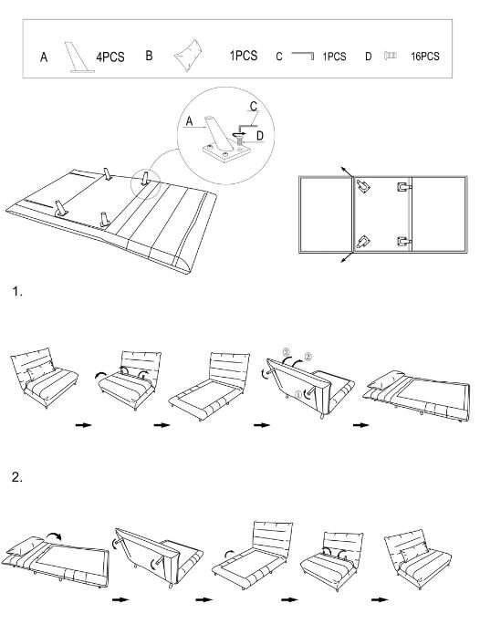 Sofa Arriba dwuosobowa żółta