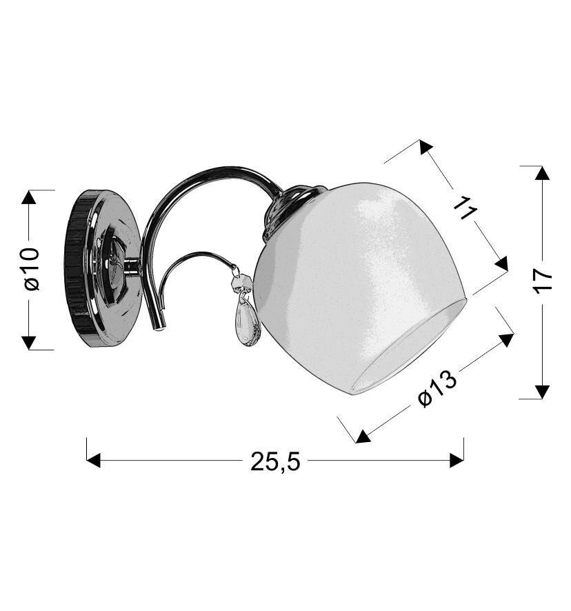 Kinkiet Zachera lampa 1x40W E27 biały