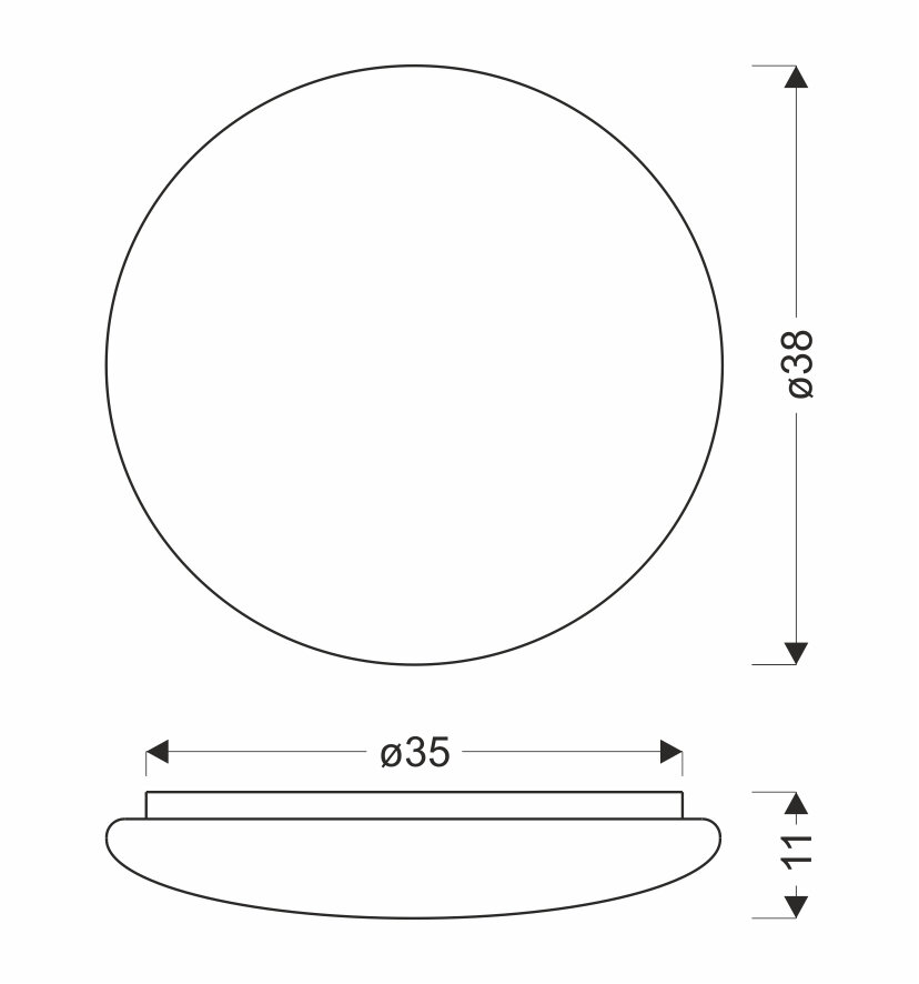 Plafon Belina plafon 38cm 33W LED 4000K klosz biały