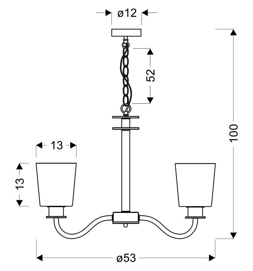 Lampa wisząca Schubert 3x40W E27 czarny