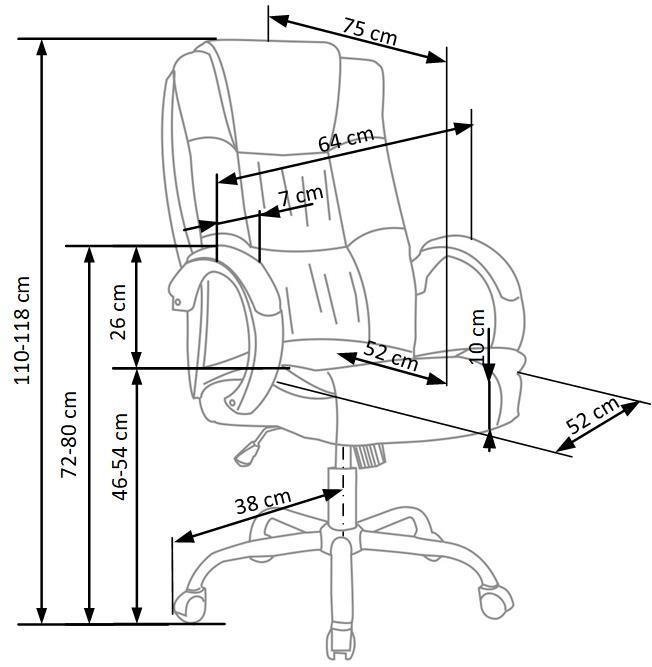 Fotel biurowy Motion szary