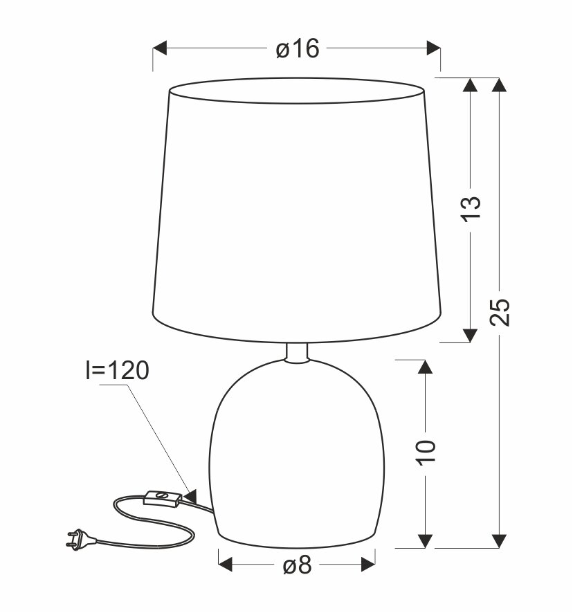 Lampa stołowa Adelina lampa gabinetowa marmur+szary 1x40W E14 abażur szary od dina