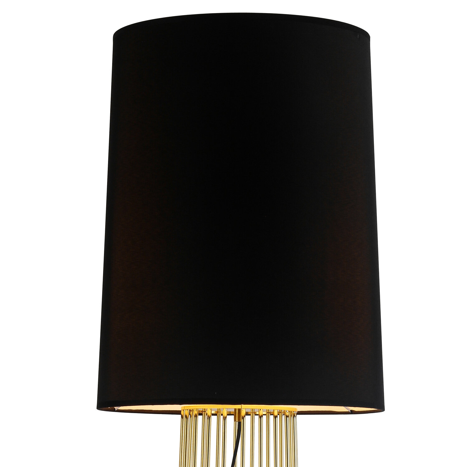 Lampa podłogowa FILO-2 czarno - złota 156 cm