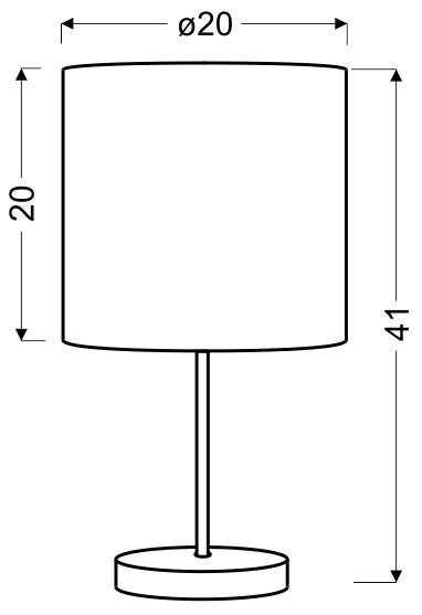 Lampa stołowa Timber 1x60W E27 dąb