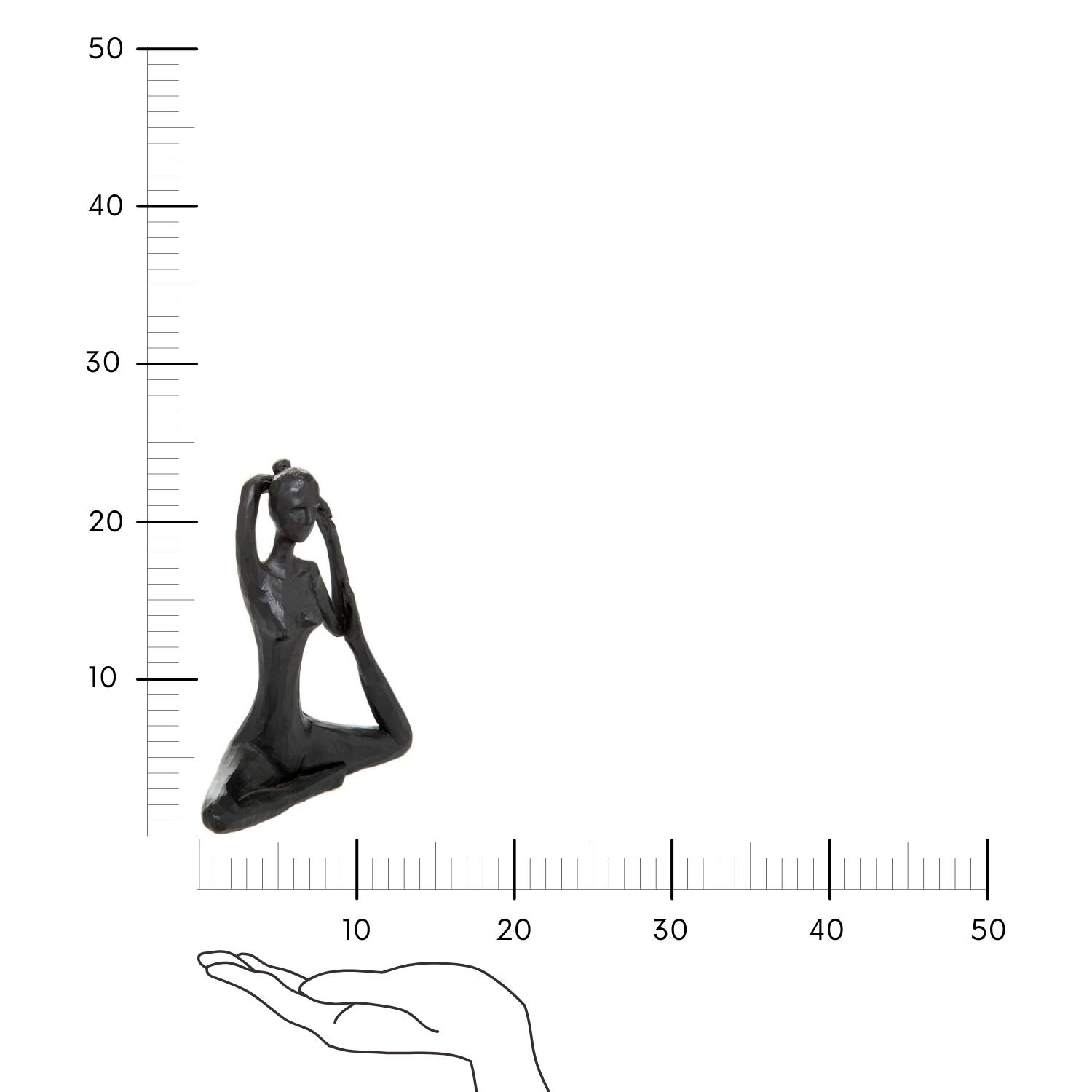 Figurka dekoracyjna Yoga noga wysoko