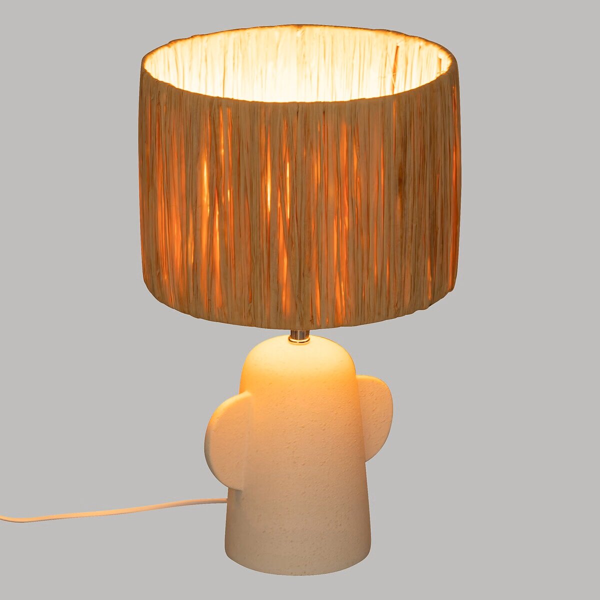 Lampa Raia 38 cm biała