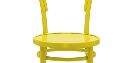 Krzesła drewniane żółte