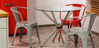 Krzesła aluminiowe sztaplowane