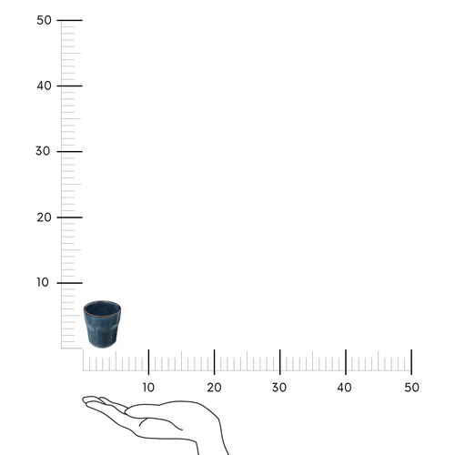 Filiżanka do espresso Roma niebieska 80   ml