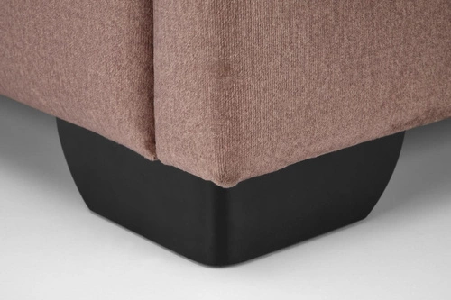 Intesi łóżko kontynentalne 160x200 beżowe welurowe z pojemnikiem do sypialni