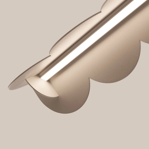 Lampa wisząca BISCUIT taupe LED 3000K nad stół do salonu i kuchni