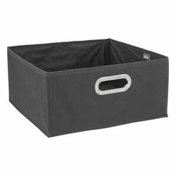 Pudełko do regału 31x15cm gładkie ciemne szare
