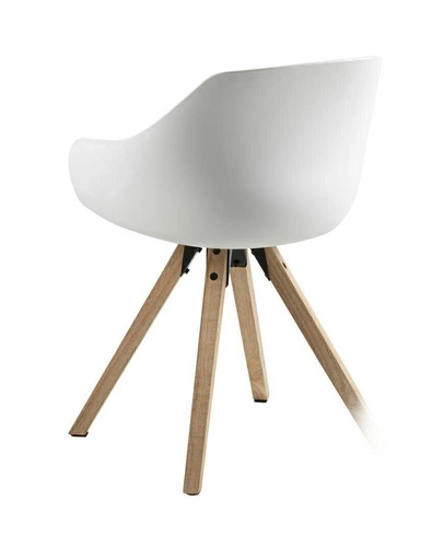 Krzesło Tina Wood białe outlet