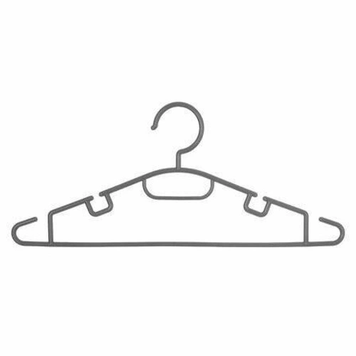 Zestaw 10 plastikowych wieszaków na koszule do szafy szary 5five simply smart nowoczesny
