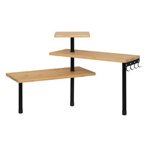 Półka narożna bambusowa 3-poziomowa do kuchni stojąca loftowa 5five simply smart