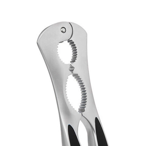 Dziadek do orzechów ze stali nierdzewnej  z gumową rączką