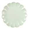 Talerz deserowy okrągły Iris 20,5 cm zielony jasny Intesi do ciast i przekąsek