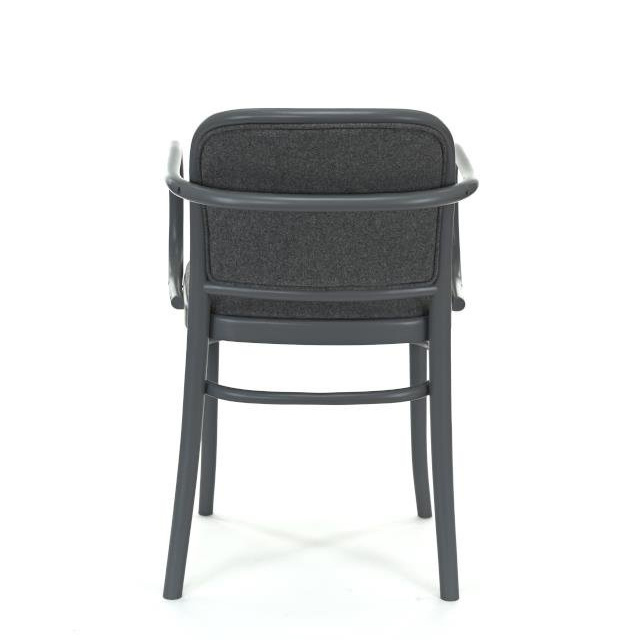 Krzesło tapicerowane Fameg B-811 z podłokietnikami do jadalni retro drewniane personalizowane