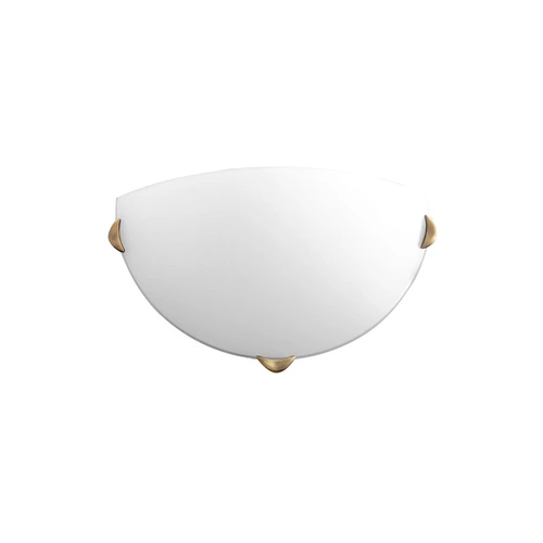 Plafon sufitowy Sara CANDELLUX szklany biały i złoty 30 cm do salonu lub kuchni