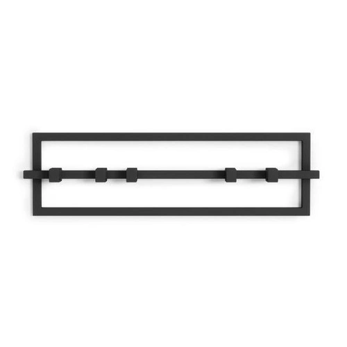 Wieszak ścienny metalowy Umbra Cubiko czarny z 5 haczykami do przedpokoju lub łazienki