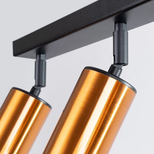 Plafon sufitowy WINX 3 czarny miedź nowoczesny do salonu i sypialni Sollux Lighting