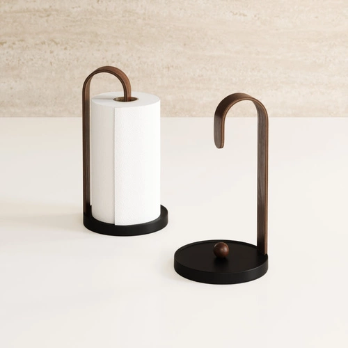 Stojak na ręczniki kuchenne Bellwood      orzech