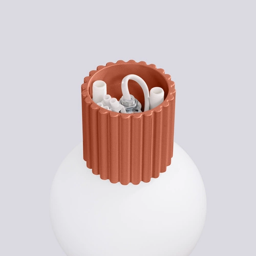 Kinkiet ścienny HALO nowoczesny czerwony IP44 do salonu i sypialni aluminium szkło SOLLUX