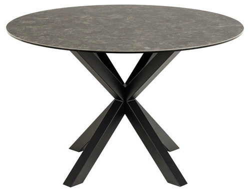Stół okrągły Heaven 120 cm czarny marmur industrialny do jadalni i salonu Actona