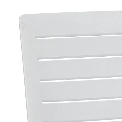 Krzesło do ogrodu Skin białe Resol nowoczesne z tworzywa sztaplowane łatwe czyszczenie