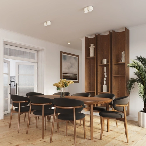 Plafon sufitowy nowoczesny AURA 2 beżowy aluminium do salonu i kuchni GX53