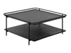 Stolik kawowy Yuba 75x75 czarny kwadratowy metalowy nowoczesny