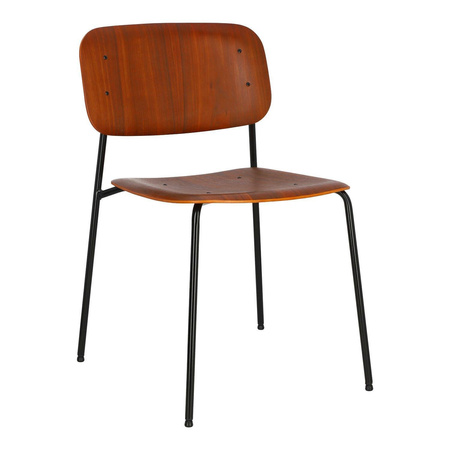 Krzesło Malters walnut drewniane