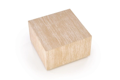 Stolik kawowy Travertino kwadratowy 60x60 nowoczesny do salonu imitacja trawertynu Intesi