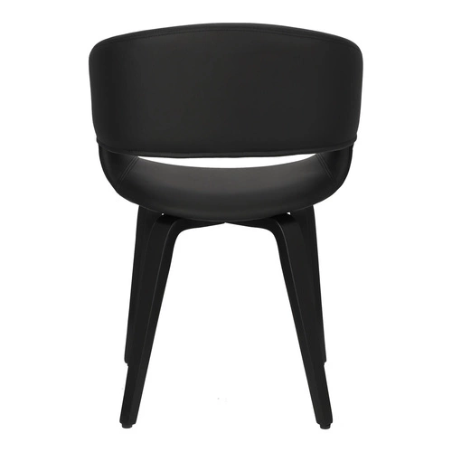 Krzesło Supernova czarne eko skóra Outlet