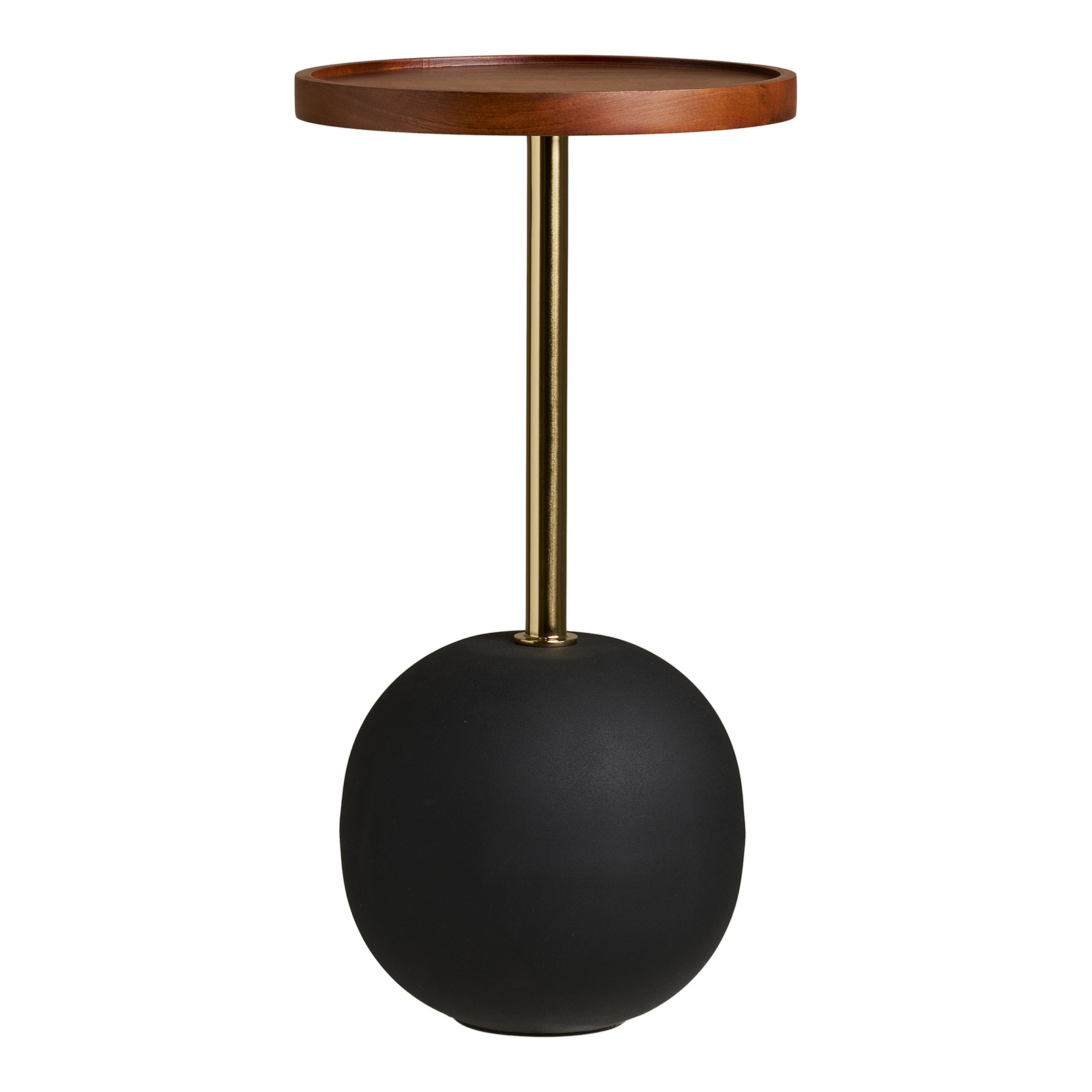 Stolik pomocniczy Sirone mango/złoty/czarny